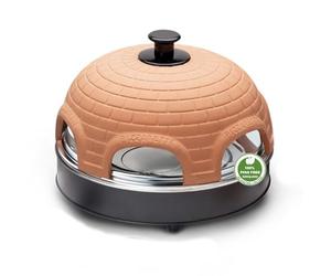 Emerio PO-115984 Horno para Pizza Eléctrico, Antiadherente, Incluye Espátulas y Cortapizzas, Libre de BPA, 1200W
