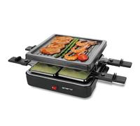 Emerio Raclettegrill,4 sartenes,Grillplatte Antiadherente (RG-120656)
