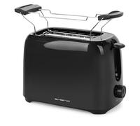 Emerio TO-128676.3 - Tostadora para 2 rebanadas con cajón recogemigas extraíble, botón de interrupción, 6 niveles de tostado ajustables, bandeja para sándwich, recogecable, 700 W