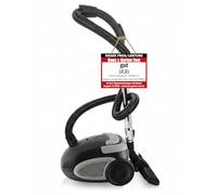 emerio VE-109959.14 Aspiradora Potente 800 W, compacta y Ligera, con Bolsa, para Suelos Duros y alfombras, 2,0 L, Compatible con Y50, Negro/Gris