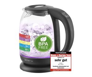 `Emerio Wasserkocher, 1.7L, kabellos, Farbwechsel` ACC NUEVO
