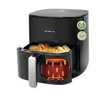 Emerio XL Freidora de aire con capacidad de 5L, para hasta 4 personas, nueva tecnología: dos resistencias de acero inoxidable (superior e inferior), 8 programas automáticos, 2000W, AF-131797.1