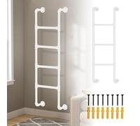 Emerncy - Escalera de metal para ventana, escalera de pared para literas, escalera universal para interiores y exteriores, perfecta para seguridad y accesibilidad
