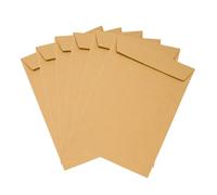 Emerson 50 sobres postales DIN B5 marrones 176 x 250 mm 80g, sobres comerciales con solapa recta autoadhesiva, sin ventana, sobres formato carta, sobres grandes B5, sobres postales, papel grande