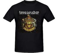 Emerson Lake Palmer Live at Royal T-Shirt Graphic Unisex tee Shirt Black XL