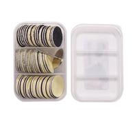 Emery Boards, Nail File Set, Professional Grooming Tool, 60-Piece Collection, 0.98x0.98x0.04 inches, Compact Home Accessory for Spa Travel Salon Kids Seniors Family Wedding