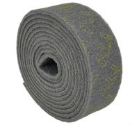 Emery - Rollo de estropajo abrasivo de nailon para eliminación de óxido resistente, almohadilla de pulido de grado industrial para estufas de cocina y suelos, gris, (10 cm x 6 metros)