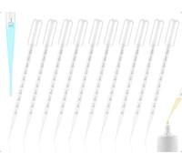 Emezddo 10 piezas de pipetas, pipetas de transferencia de plástico, gotero con escala, utilizadas para experimentación Industry Handwerk (10 ml)