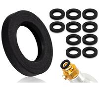 Emezddo 10 piezas de repuestos de anillos de sellado,sello de repuesto,junta tórica de sello,compatible con Sodastream máquina de refrescos,compatible con Cystal máquina de refrescos(negro)