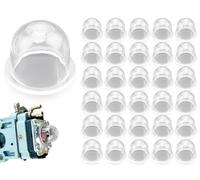Emezddo 30 Piezas Bombillas de Bomba de Cebado de Carburador Bombillas de Bomba de Cebado de Bomba de Combustible Universal Pistón de Cápsula de Encendido de Gasolina Bombillas de Bomba de Cebado