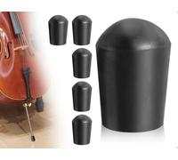 Emezddo Juego De 5 Tapas De Goma Para Clavijas De Violonchelo,Protectores De PortáTiles,Tapete Antideslizante Para La Punta De La Clavija De Violonchelo,Accesorios Para Tocar Instrumentos De Cuerda