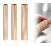 Emezddo Paquete de 3 Protectores de Dedos,Almohadillas Recortables para Puntera,Vendaje Tubular para Protección contra la Presión,Vendaje para Dedos,Ideal para Ampollas,Callos(3 Tamaños)