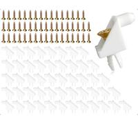 Emezddo Paquete de 50 soportes para estantes,repuesto para soporte de estante,compatible con IKEA n.° 101558 el soporte de armario,ideal para hogar,oficina, escuela,armario vinos y zapatero(blanco)