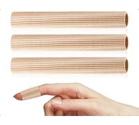 Emezddo Protectores de Dedos de 3 Piezas,Almohadillas Recortables para Puntera,Vendaje Tubular de Protección contra la Presión,Vendaje para Dedos,Ideal para Callos,Juanetes(Tamaño Pequeño)