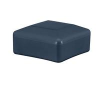 EMFA Tapa para poste de valla 80x80 mm 1 unidad Antracita Base para poste cuadrada Tapas para postes de valla Cubierta de valla Plástico Tapa de valla 8x8 cm