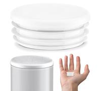 EMFA Tapón para Tubo Redondo Acanalado 30 mm Blanco, 5 Unidades