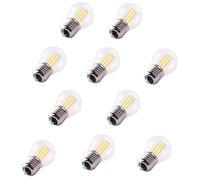EMFYL 1fortunate Lights 10pcs / Lot Ac220v g45 Dimmable 4W LED Filamento Luz E27 Retro Edison Navidad Vintage LED Lámpara de filamento Cálido Fresco for el hogar (Support Dimmer : No)