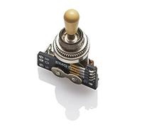 EMG Pickups »3-WAY B289 TOGGLE SWITCH - IVORY KNOB« Selector de pickup para guitarras eléctricas Gibson™-Style | 2 cables conexión (corto/largo) | Botón ivory