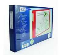 Emgee 100082460 Binder PVC Oblong 4 D-ring 30mm, Capacidad A3, Azul Rojo 570451 [Paquete de 2]