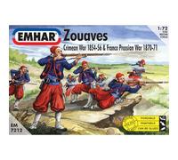Emhar - 50 Soldados Zuaven Krimkrieg + Tres Plataformas 1:72 Prusos Franco Kit