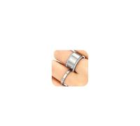 Emibele Pack de 3 Anillos Plata Apilables Para Oura Anillo Gen 3/Oura Anillo Gen 4, Acero Inoxidable No Deslustra Plata Anillos Apilamiento, Apilado Cúbico Zirconia Sortija Apilamiento, Talla 8