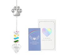 Emibele Regalos en Memoria de la Pérdida de un Perro, Parasol en Memoria de una Mascota con Huella de Pata, Regalo de Condolencia por la Pérdida de una Mascota, Regalos en Memoria de Perros y Gatos