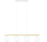 Emibig Allora lámpara colgante 4x10 W blanco-leche 1255/4