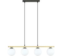 Emibig Allora lámpara colgante 4x10 W negro-leche 1254/4