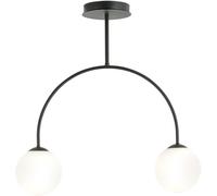 Emibig Archi lámpara de techo 2x10 W negro-leche 1288/2