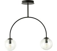 Emibig Archi lámpara de techo 2x10 W negro-transparente 1286/2