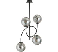 Emibig Archi lámpara de techo 4x10 W negro-ahumado 1287/4B