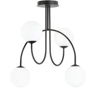 Emibig Archi lámpara de techo 4x10 W negro-leche 1288/4A
