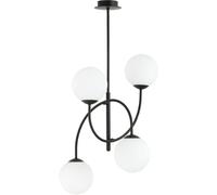 Emibig Archi lámpara de techo 4x10 W negro-leche 1288/4B