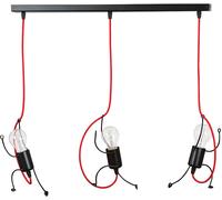 Emibig Bobi lámpara colgante 3x15 W negro-rojo 537/3