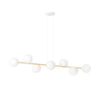 Emibig Gravity lámpara colgante x10 W blanco-oro 1242/8