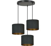 Emibig Hilde lámpara colgante 3x15 W negro-oro 1054/3PREM