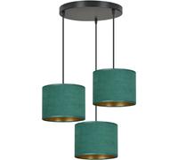 Emibig Hilde lámpara colgante 3x15 W verde-oro 1051/3PREM