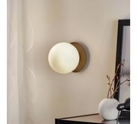 EMIBIG LIGHTING Aplique de pared Minerva K1 con borde metálico negro True
