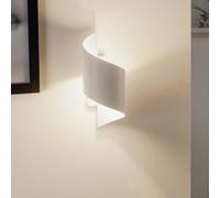 EMIBIG LIGHTING Aplique de pared Spiner blanco, altura 30 cm, acero True