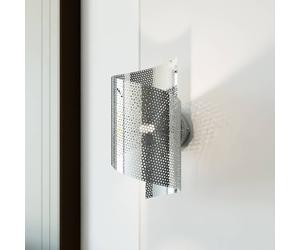 EMIBIG LIGHTING Aplique de pared Spiral, color cromo, metal, G9, 29 cm de altura True