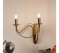 EMIBIG LIGHTING Aplique de pared Tori K2 en forma de candelabro, dorado