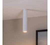 EMIBIG LIGHTING Downlight Tecno 1M, acero, GU10, altura 30 cm, blanco