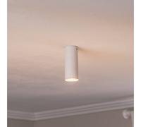 EMIBIG LIGHTING Downlight Tecno 1S, acero, GU10, altura 15 cm, blanco