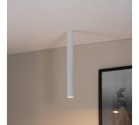 EMIBIG LIGHTING Downlight Tecno 1XL, acero, GU10, altura 60 cm, blanco