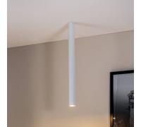 EMIBIG LIGHTING Downlight Tecno 1XXL, acero, GU10, altura 80 cm, blanco