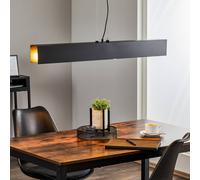 EMIBIG LIGHTING Lámpara colgante Gentor 4, longitud 96 cm en negro