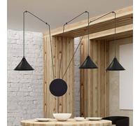 EMIBIG LIGHTING Lámpara colgante Ramo, 3 luces, negro
