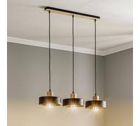 EMIBIG LIGHTING Lámpara colgante Tako, 3 luces, negro