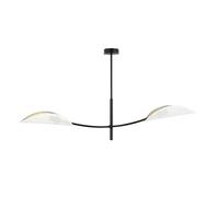 EMIBIG LIGHTING Lámpara de techo Lotus, negro/blanco/dorado, 2 luces