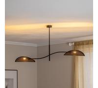 EMIBIG LIGHTING Lámpara de techo Lotus, negro/dorado, 2 luces